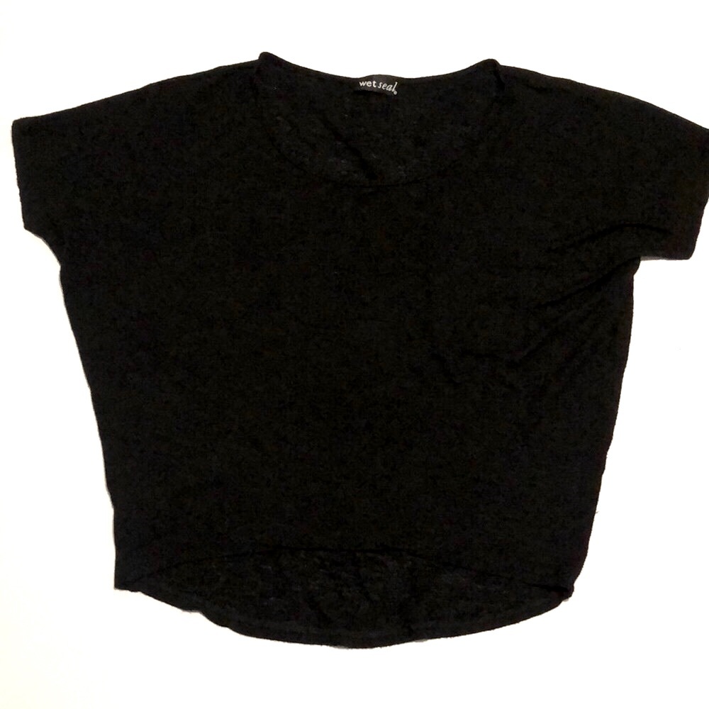 Wet Seal black loose fitting shirt size small